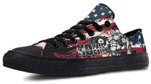 National Flag Deadlift Low Top Sneakers - Patriotic Gym & Streetwear