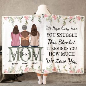 It Reminds You How Much We Love You - Personalized Wearable Blanket Hoodie